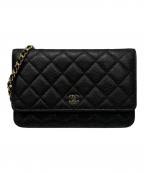 CHANELシャネル）の古着「タイムレスクラシック/チェーンショルダーウォレット」｜ブラック