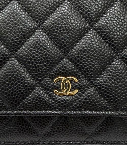 CHANEL（シャネル）CHANEL (シャネル) タイムレスクラシック/チェーンショルダーウォレット ブラックの古着・服飾アイテム