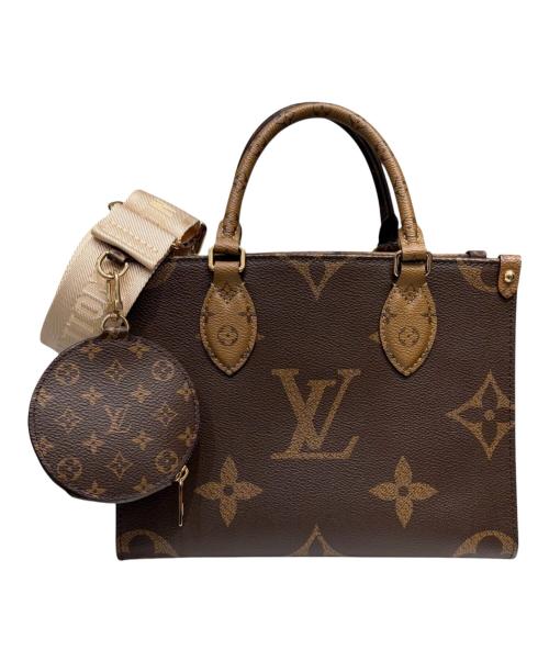 LOUIS VUITTON（ルイ ヴィトン）LOUIS VUITTON (ルイ ヴィトン) オンザゴー PM ブラウン×ベージュ サイズ:PMの古着・服飾アイテム