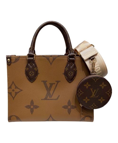 LOUIS VUITTON（ルイ ヴィトン）LOUIS VUITTON (ルイ ヴィトン) オンザゴー PM ブラウン×ベージュ サイズ:PMの古着・服飾アイテム