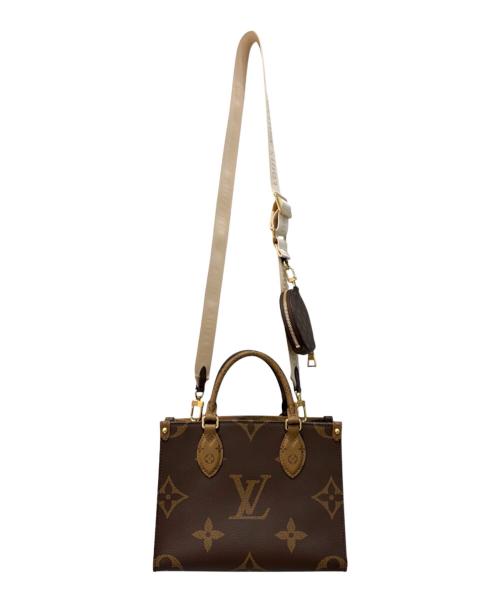 LOUIS VUITTON（ルイ ヴィトン）LOUIS VUITTON (ルイ ヴィトン) オンザゴー PM ブラウン×ベージュ サイズ:PMの古着・服飾アイテム