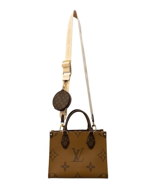 LOUIS VUITTON（ルイ ヴィトン）LOUIS VUITTON (ルイ ヴィトン) オンザゴー PM ブラウン×ベージュ サイズ:PMの古着・服飾アイテム