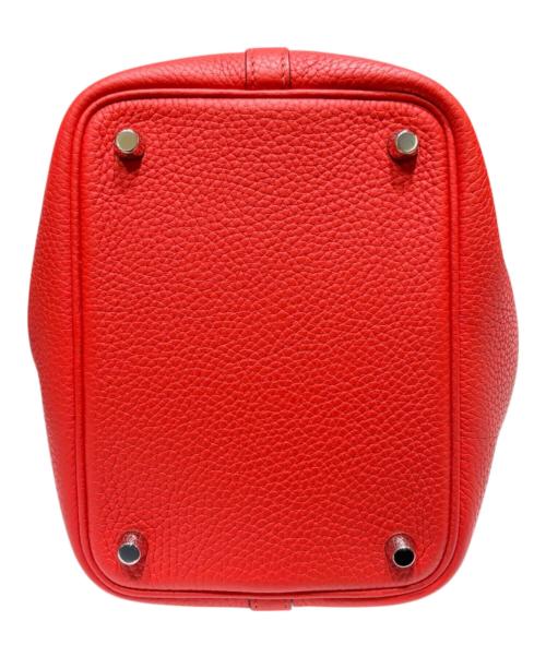 HERMES（エルメス）HERMES (エルメス) Picotin Lock PM ピコタンロック PM/トリヨンクレマンス/ルージュカザック/X刻印：2016年製造/シルバー金具 ルージュカザック サイズ:PMの古着・服飾アイテム