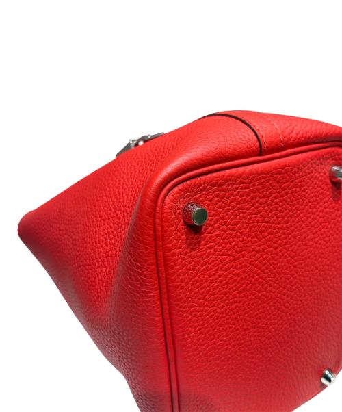 HERMES（エルメス）HERMES (エルメス) Picotin Lock PM ピコタンロック PM/トリヨンクレマンス/ルージュカザック/X刻印：2016年製造/シルバー金具 ルージュカザック サイズ:PMの古着・服飾アイテム