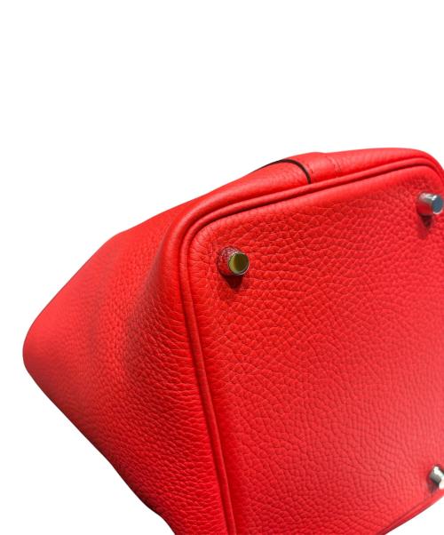 HERMES（エルメス）HERMES (エルメス) Picotin Lock PM ピコタンロック PM/トリヨンクレマンス/ルージュカザック/X刻印：2016年製造/シルバー金具 ルージュカザック サイズ:PMの古着・服飾アイテム