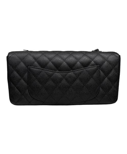 CHANEL（シャネル）CHANEL (シャネル) イーストウエスト マトラッセショルダーバッグ/キャビアスキン/シルバー金具/1341****/2010年頃 ブラック×シルバー金具 サイズ:25の古着・服飾アイテム