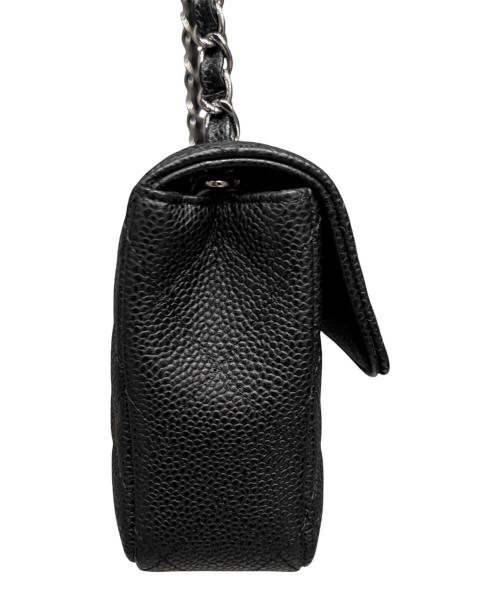 CHANEL（シャネル）CHANEL (シャネル) イーストウエスト マトラッセショルダーバッグ/キャビアスキン/シルバー金具/1341****/2010年頃 ブラック×シルバー金具 サイズ:25の古着・服飾アイテム