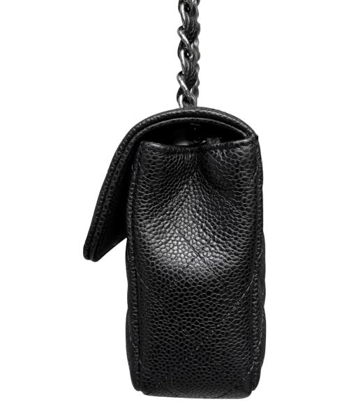 CHANEL（シャネル）CHANEL (シャネル) イーストウエスト マトラッセショルダーバッグ/キャビアスキン/シルバー金具/1341****/2010年頃 ブラック×シルバー金具 サイズ:25の古着・服飾アイテム