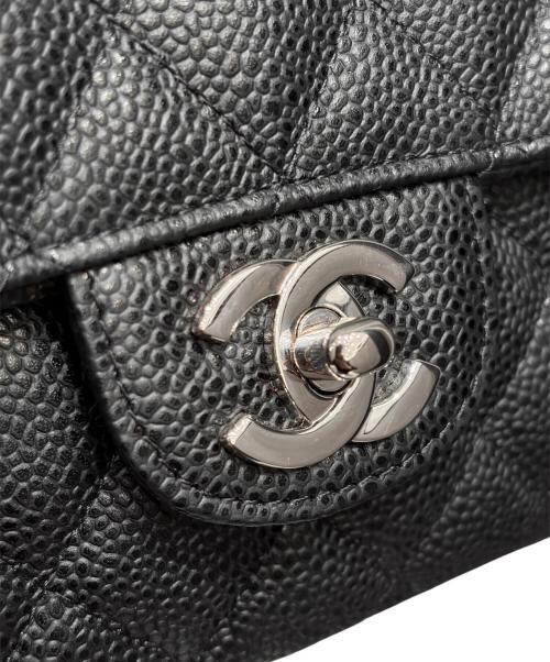CHANEL（シャネル）CHANEL (シャネル) イーストウエスト マトラッセショルダーバッグ/キャビアスキン/シルバー金具/1341****/2010年頃 ブラック×シルバー金具 サイズ:25の古着・服飾アイテム