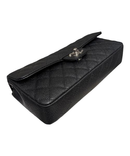 CHANEL（シャネル）CHANEL (シャネル) イーストウエスト マトラッセショルダーバッグ/キャビアスキン/シルバー金具/1341****/2010年頃 ブラック×シルバー金具 サイズ:25の古着・服飾アイテム