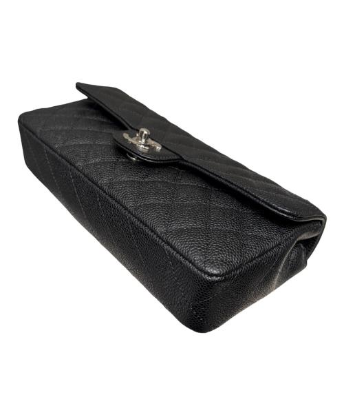 CHANEL（シャネル）CHANEL (シャネル) イーストウエスト マトラッセショルダーバッグ/キャビアスキン/シルバー金具/1341****/2010年頃 ブラック×シルバー金具 サイズ:25の古着・服飾アイテム