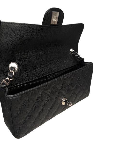 CHANEL（シャネル）CHANEL (シャネル) イーストウエスト マトラッセショルダーバッグ/キャビアスキン/シルバー金具/1341****/2010年頃 ブラック×シルバー金具 サイズ:25の古着・服飾アイテム