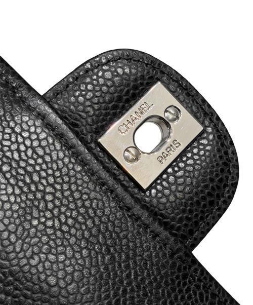 CHANEL（シャネル）CHANEL (シャネル) イーストウエスト マトラッセショルダーバッグ/キャビアスキン/シルバー金具/1341****/2010年頃 ブラック×シルバー金具 サイズ:25の古着・服飾アイテム