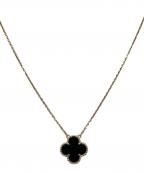 VAN CLEEF & ARPELSヴァンクリーフ＆アーペル）の古着「Vintage Alhambra Onyx Necklace ヴィンテージアルハンブラ オニキス ネックレス/VCARA45800」