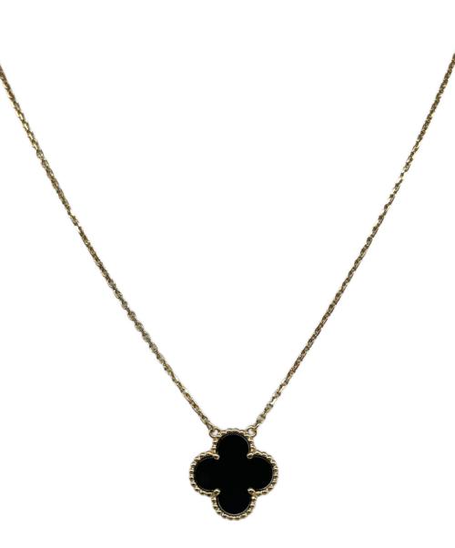VAN CLEEF & ARPELS（ヴァンクリーフ＆アーペル）VAN CLEEF & ARPELS (ヴァンクリーフ＆アーペル) Vintage Alhambra Onyx Necklace ヴィンテージアルハンブラ オニキス ネックレス/VCARA45800 サイズ:ヴィンテージの古着・服飾アイテム