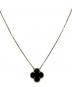 VAN CLEEF & ARPELS（ヴァンクリーフ＆アーペル）の古着「Vintage Alhambra Onyx Necklace ヴィンテージアルハンブラ オニキス ネックレス/VCARA45800」