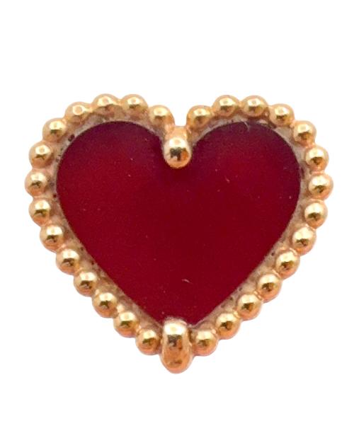 VAN CLEEF & ARPELS（ヴァンクリーフ＆アーペル）VAN CLEEF & ARPELS (ヴァンクリーフ＆アーペル) Sweet Alhambra heart earrings スウィート アルハンブラ ハート ピアス カーネリアン サイズ:スウィートアルハンブラの古着・服飾アイテム