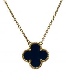 VAN CLEEF & ARPELS（ヴァンクリーフ＆アーペル）の古着「ヴィンテージアルハンブラ オニキス ネックレス」