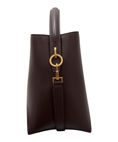 Saint Laurent Paris（サンローランパリ）Saint Laurent Paris (サンローランパリ) LE37/ハンドバッグ ブラウンの古着・服飾アイテム