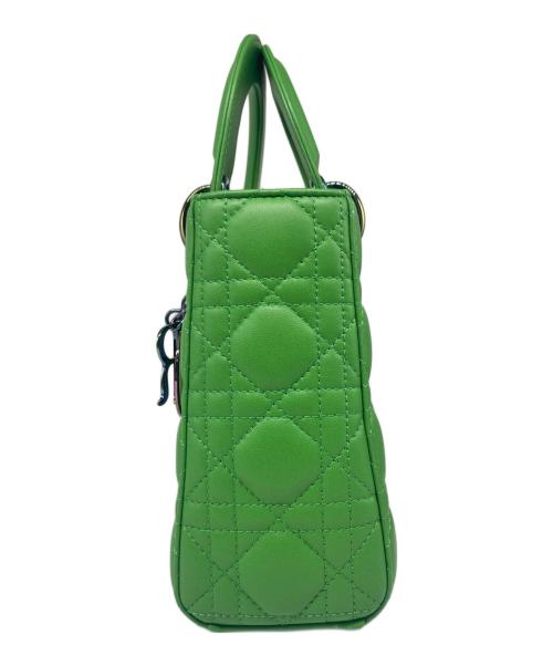 Christian Dior（クリスチャン ディオール）Christian Dior (クリスチャン ディオール) LADY DIOR ミニ ハンドバッグ/Lady Dior Mini Handbag グリーン サイズ:ミニ/miniの古着・服飾アイテム