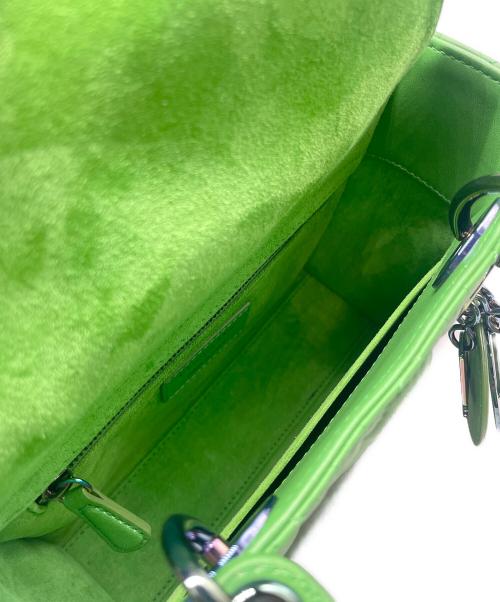 Christian Dior（クリスチャン ディオール）Christian Dior (クリスチャン ディオール) LADY DIOR ミニ ハンドバッグ/Lady Dior Mini Handbag グリーン サイズ:ミニ/miniの古着・服飾アイテム