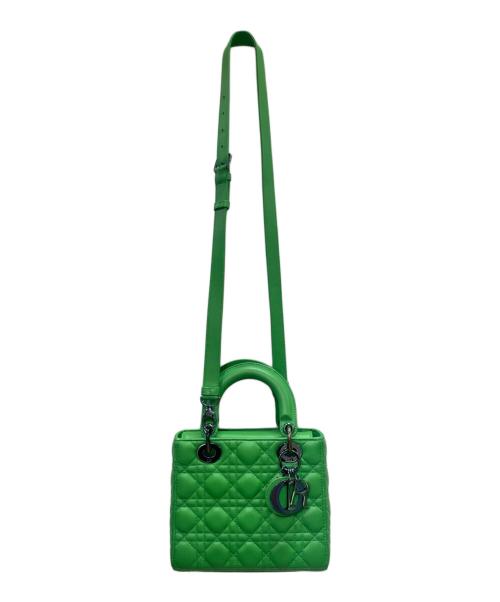 Christian Dior（クリスチャン ディオール）Christian Dior (クリスチャン ディオール) LADY DIOR ミニ ハンドバッグ/Lady Dior Mini Handbag グリーン サイズ:ミニ/miniの古着・服飾アイテム