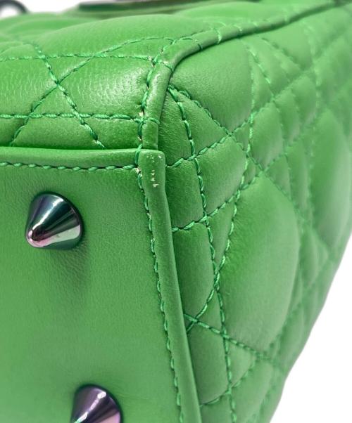 Christian Dior（クリスチャン ディオール）Christian Dior (クリスチャン ディオール) LADY DIOR ミニ ハンドバッグ/Lady Dior Mini Handbag グリーン サイズ:ミニ/miniの古着・服飾アイテム