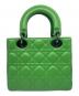 Christian Dior (クリスチャン ディオール) LADY DIOR ミニ ハンドバッグ/Lady Dior Mini Handbag グリーン サイズ:ミニ/mini：450000円