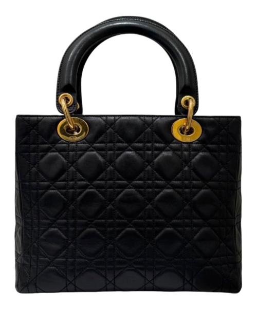 Christian Dior（クリスチャン ディオール）Christian Dior (クリスチャン ディオール) レディディオールミディアム ハンドバッグ ブラック サイズ:ミディアムの古着・服飾アイテム
