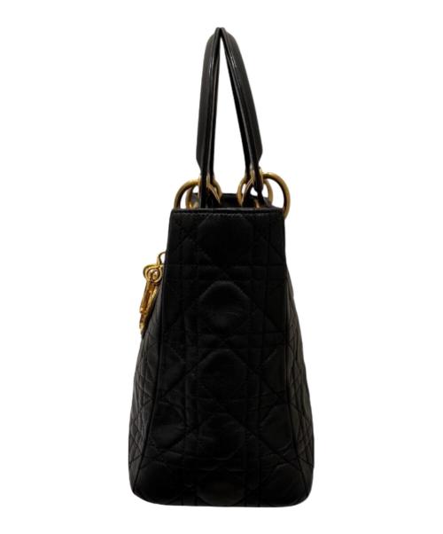 Christian Dior（クリスチャン ディオール）Christian Dior (クリスチャン ディオール) レディディオールミディアム ハンドバッグ ブラック サイズ:ミディアムの古着・服飾アイテム