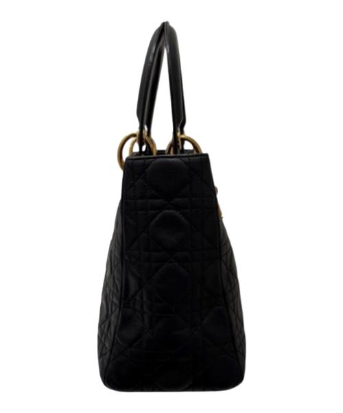 Christian Dior（クリスチャン ディオール）Christian Dior (クリスチャン ディオール) レディディオールミディアム ハンドバッグ ブラック サイズ:ミディアムの古着・服飾アイテム