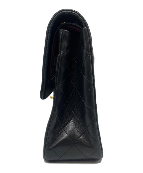 CHANEL（シャネル）CHANEL (シャネル) マトラッセ25 スクエア/Wフラップチェーンショルダーバッグ ブラック サイズ:25の古着・服飾アイテム