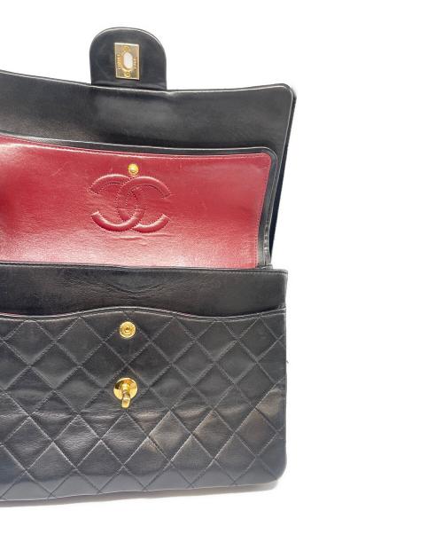 CHANEL（シャネル）CHANEL (シャネル) マトラッセ25 スクエア/Wフラップチェーンショルダーバッグ ブラック サイズ:25の古着・服飾アイテム