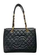 CHANELシャネル）の古着「GSTトートバッグ」｜ブラック