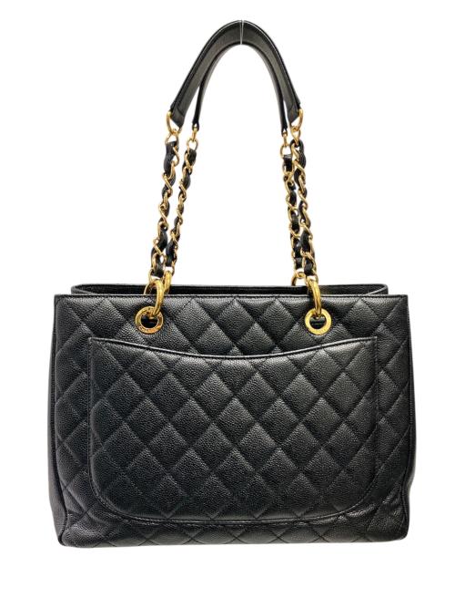 CHANEL（シャネル）CHANEL (シャネル) GSTトートバッグ ブラック サイズ:-の古着・服飾アイテム