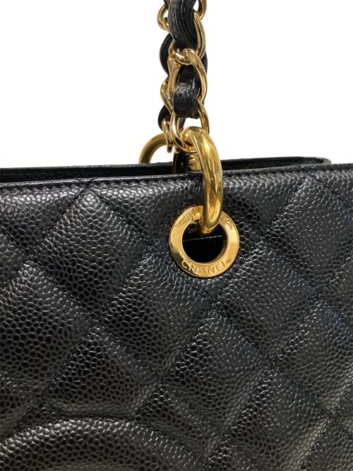 CHANEL（シャネル）CHANEL (シャネル) GSTトートバッグ ブラック サイズ:-の古着・服飾アイテム