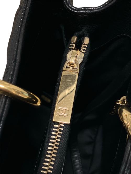 CHANEL（シャネル）CHANEL (シャネル) GSTトートバッグ ブラック サイズ:-の古着・服飾アイテム