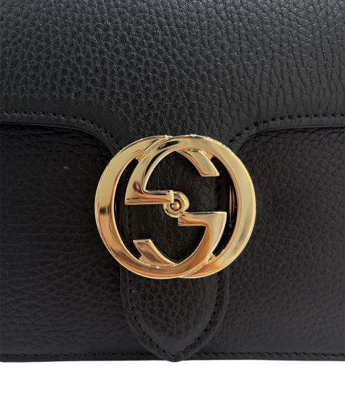GUCCI（グッチ）GUCCI (グッチ) インターロッキングGチェーンショルダーバッグ ブラック サイズ:-の古着・服飾アイテム