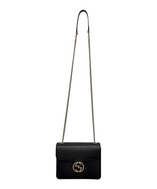 GUCCI（グッチ）GUCCI (グッチ) インターロッキングGチェーンショルダーバッグ ブラック サイズ:-の古着・服飾アイテム