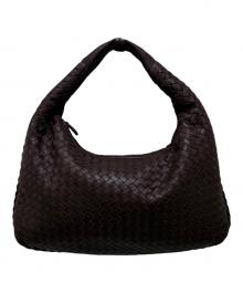 BOTTEGA VENETA（ボッテガベネタ）の古着「イントレチャートホーボーバッグ」｜ブラウン