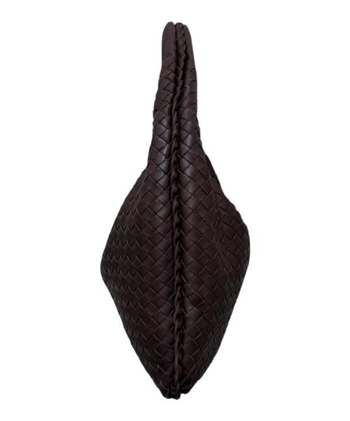BOTTEGA VENETA（ボッテガベネタ）BOTTEGA VENETA (ボッテガベネタ) イントレチャートホーボーバッグ ブラウンの古着・服飾アイテム