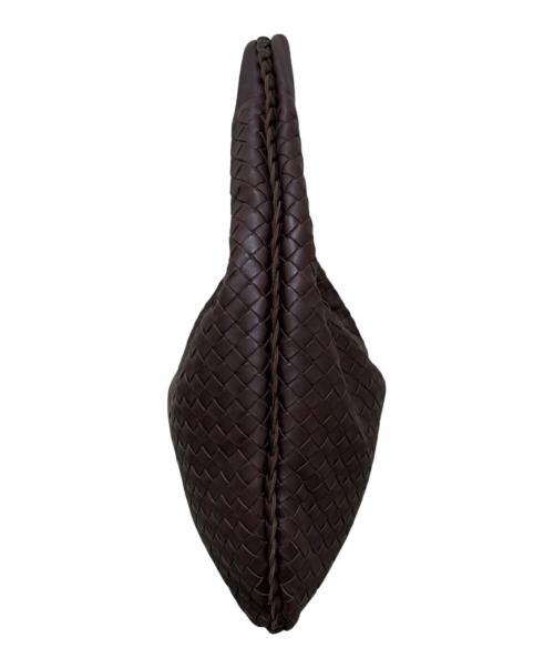 BOTTEGA VENETA（ボッテガベネタ）BOTTEGA VENETA (ボッテガベネタ) イントレチャートホーボーバッグ ブラウンの古着・服飾アイテム