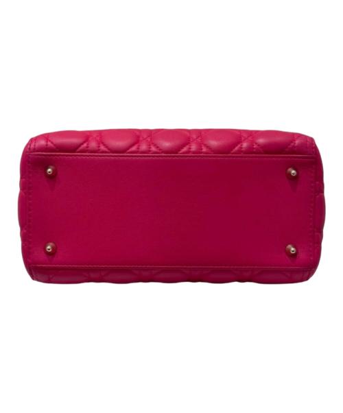 Christian Dior（クリスチャン ディオール）Christian Dior (クリスチャン ディオール) LADY DIOR ミディアムハンドバッグ ピンク サイズ:ミディアムの古着・服飾アイテム