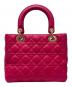 Christian Dior (クリスチャン ディオール) LADY DIOR ミディアムハンドバッグ ピンク サイズ:ミディアム：350000円