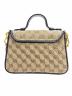 GUCCI (グッチ) GGマーモント ミニトップハンドルバッグ ベージュ サイズ:-：160000円