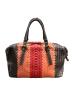 BOTTEGA VENETA (ボッテガベネタ) イントレチャートハンドバッグ ブラック×ピンク：160000円