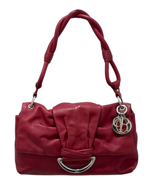 Christian Dior（クリスチャン ディオール）Christian Dior (クリスチャン ディオール) デミルーン ワンショルダーバッグ レッドの古着・服飾アイテム