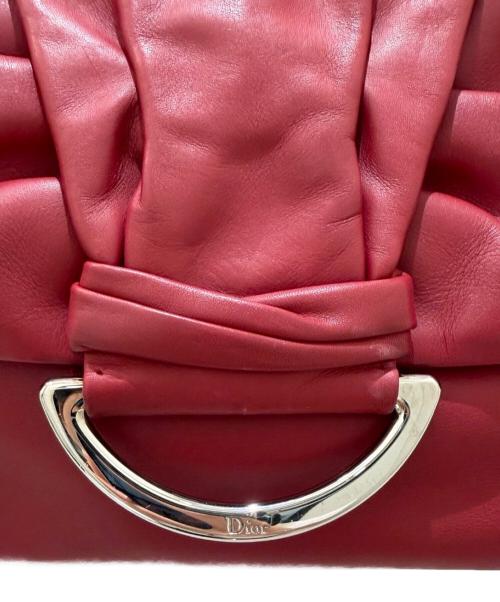 Christian Dior（クリスチャン ディオール）Christian Dior (クリスチャン ディオール) デミルーン ワンショルダーバッグ レッドの古着・服飾アイテム