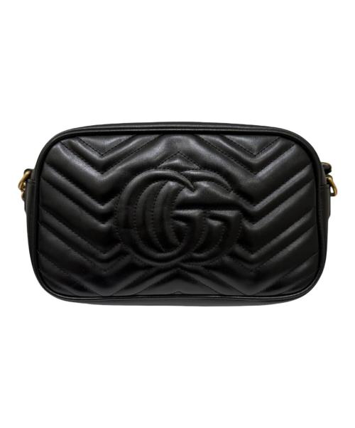 GUCCI（グッチ）GUCCI (グッチ) GGマーモントカメラショルダーバッグ ブラックの古着・服飾アイテム