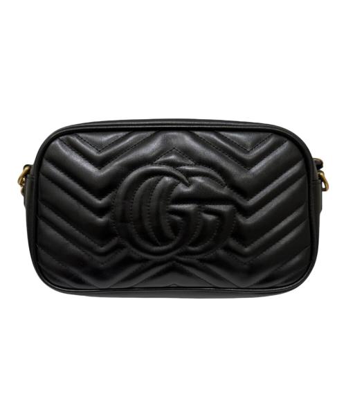 GUCCI（グッチ）GUCCI (グッチ) GGマーモントカメラショルダーバッグ ブラックの古着・服飾アイテム
